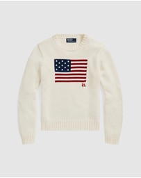 Polo Ralph Lauren - Flag Cotton Crewneck Sweater