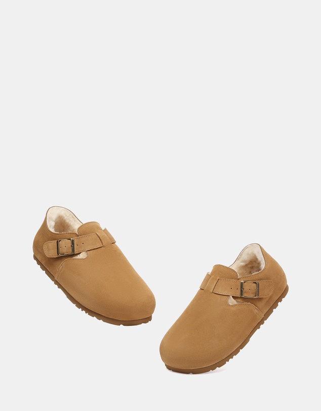 EVERAU - EverAU Ugg Hazora Cow Suede Upper Loafer Oxfords Flats