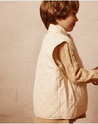 Alfred - Isobel Quilted Vest | Cream