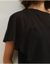 Atmos&Here - Molly Sheer Chiffon Poncho With Cami Top