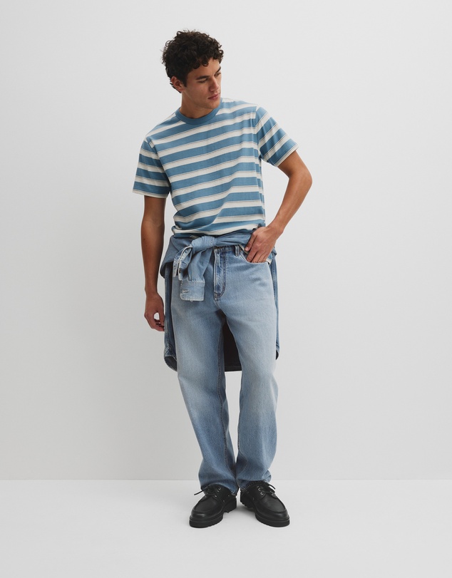 Country Road - Australian Cotton Stripe Workwear T-shirt