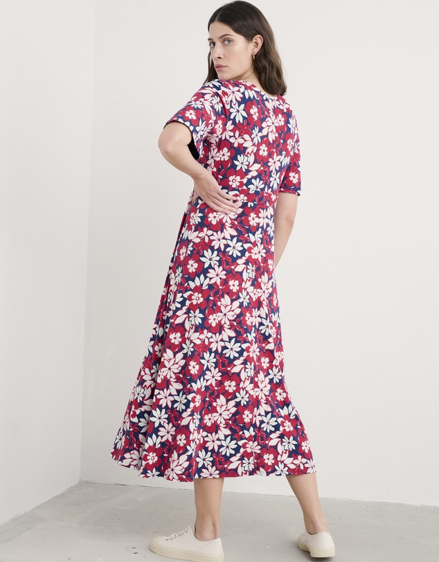 Seasalt - Seasalt Cornwall Seashore Floral Yacht Chateaux Dress (Half Sleeve)