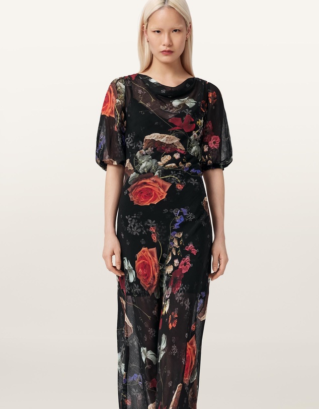 AllSaints - Tiwa Silk-Blend Dress