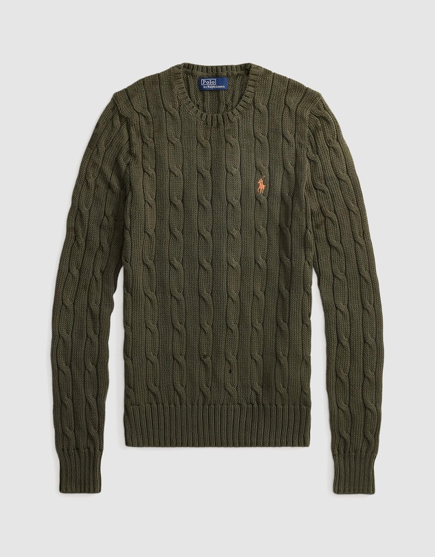Polo Ralph Lauren - Cable-Knit Cotton Crewneck Sweater - The ICONIC Exclusive