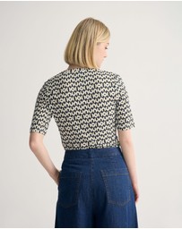 Oxford - Imogen Printed Jersey Top