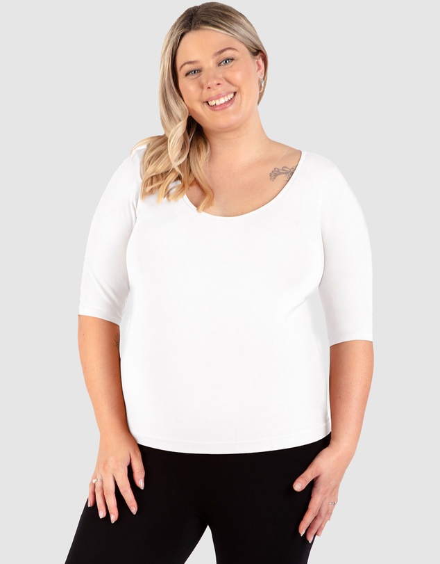 B Free Intimate Apparel - Maternity Bamboo Mid Length Sleeve Tee