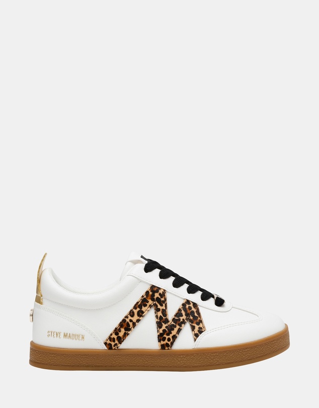 Steve Madden - Degree White/Leopard Sneakers