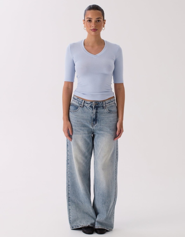 Style Addict - Tess Top - Baby Blue