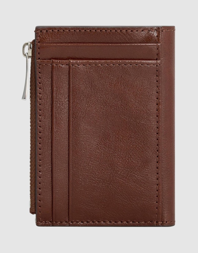 Oroton - Cecile 10CC Mini Zip Wallet Veg Leather