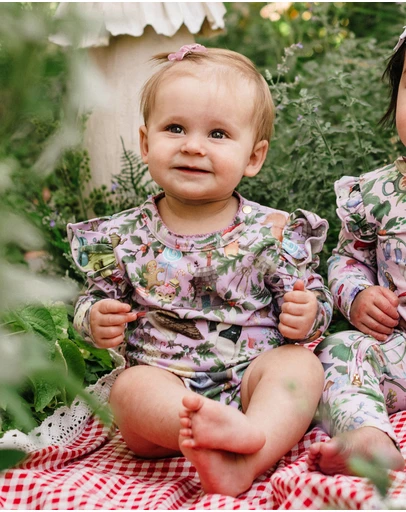 Fleur Harris - 'Faraway Friends' Kindness Bodysuit in Lilac