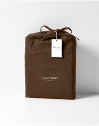 Aura Home - Emile Linen Flat Sheet