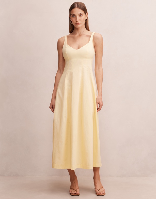 Forever New - Chessy Seamed Cotton Midi Dress