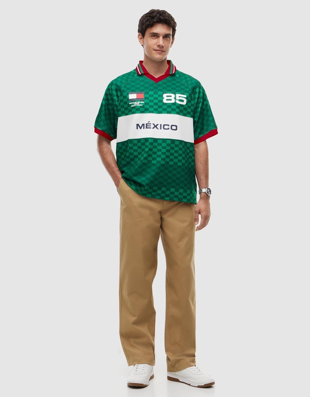 Tommy Hilfiger - Geometric Flag Print SS Rugby Shirt