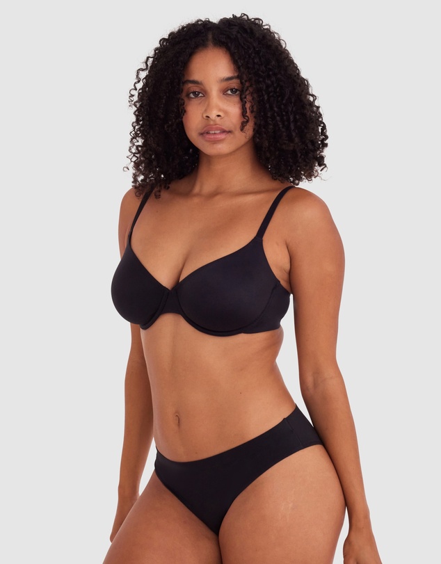 Bras N Things - Body Bliss Unlined Demi - Black