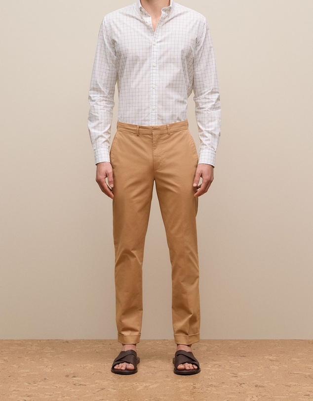 Trenery - Tailored Cuff Detail Pant in Camel