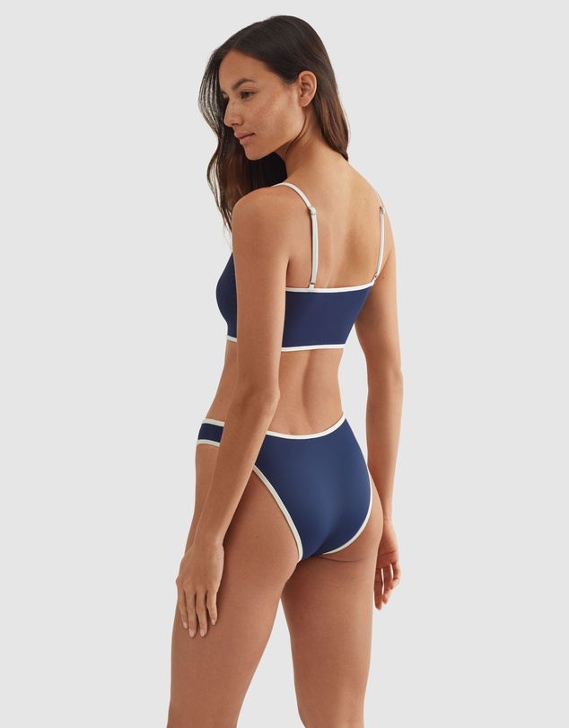 Polo Ralph Lauren - Logo Icons Embroidered Crop Top Bikini Top