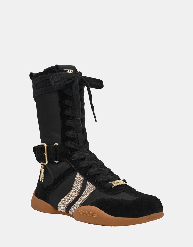 Steve Madden - Bently Black/Gold Sneakers