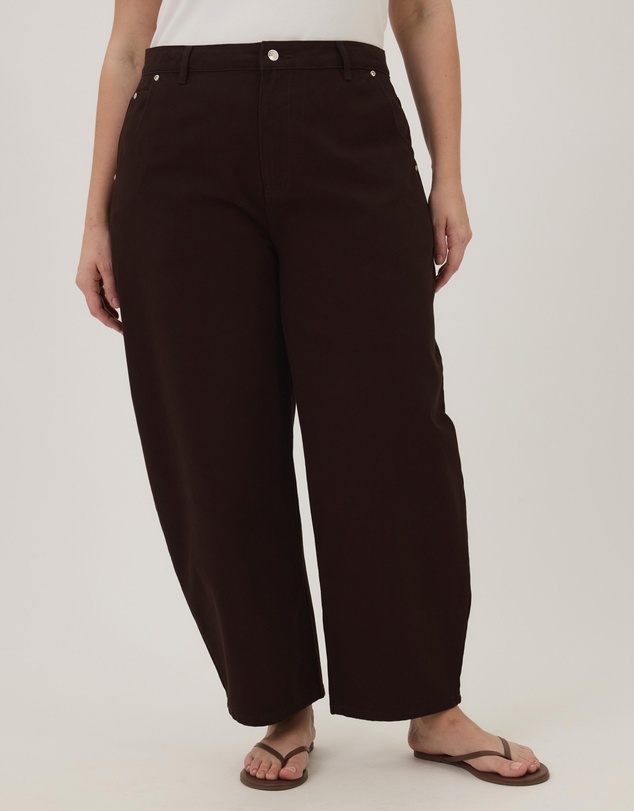 Atmos&Here Curvy - Cindy Barrel Leg Jeans