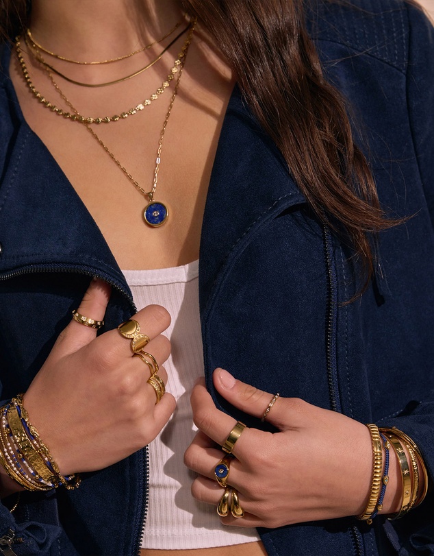 Arms Of Eve - Koda Gold Necklace - Lapis