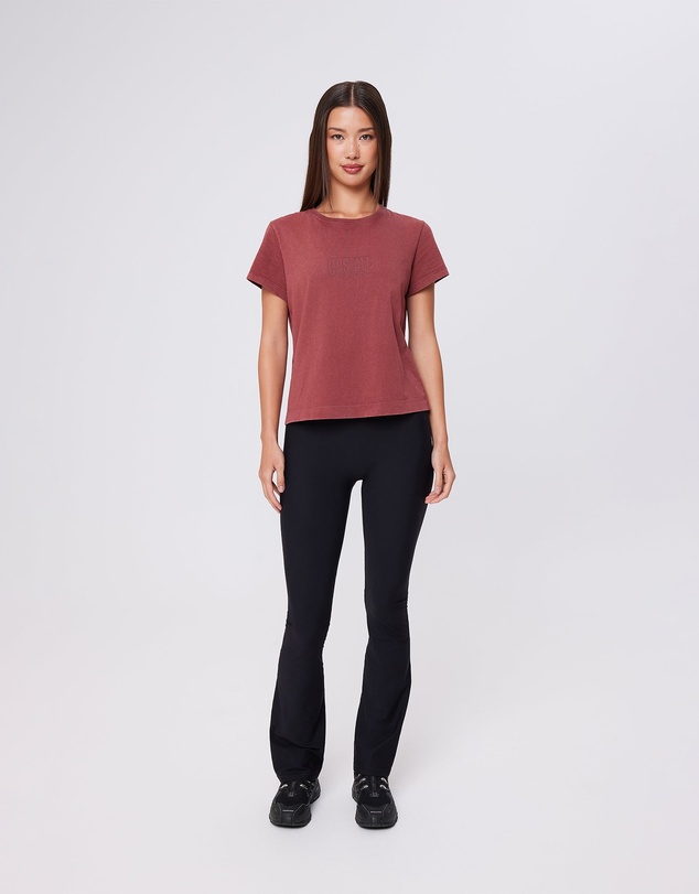 Upstate - Urban Box Tee - Washed Warm Cherry
