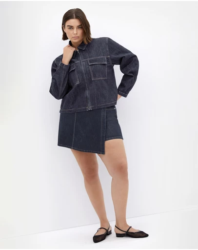 City Chic - Denim Utility Jacket