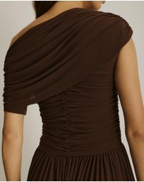 Atmos&Here - Winnie Off Shoulder Mesh Maxi Dress