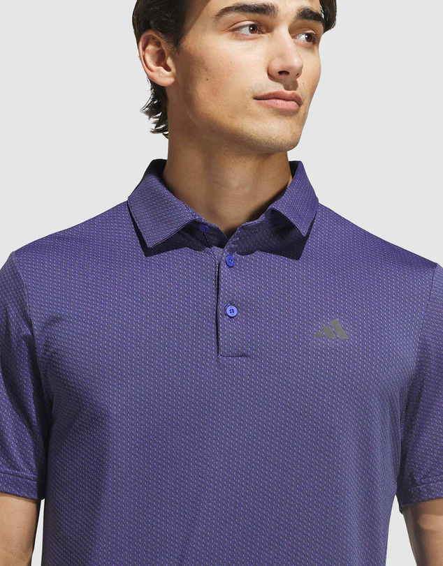 adidas Performance - Performance Textured Print Polo Shirt