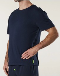 Mitch Dowd - Soft Bamboo Crew Neck Sleep Tee - Navy