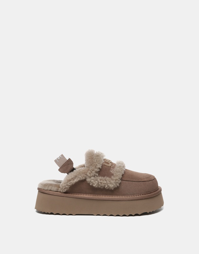 EVERAU - Australian Shepherd Ugg Rilee Platform Cow Suede Upper House Shoes