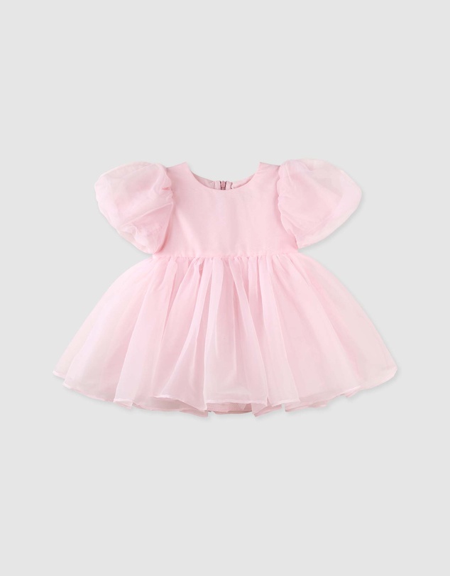 Designer Kidz - Sophia Puff Sleeve Baby Dress