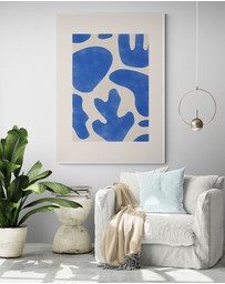 Inka Arthouse - Blue Coral Abstract by Elena Ristova