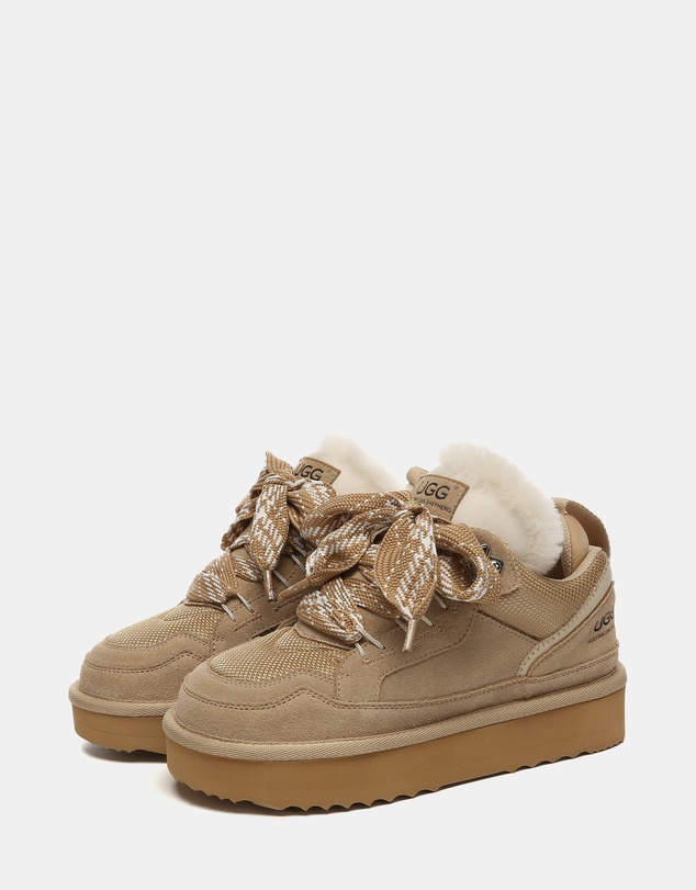 EVERAU - Australian Shepherd Ugg Parkyr Cow Suede Upper UGG Boots