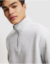 Cotton On - Quarter Zip Fleece Sweater