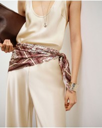 Reformation - Gale Satin Mid Rise Bias Pants