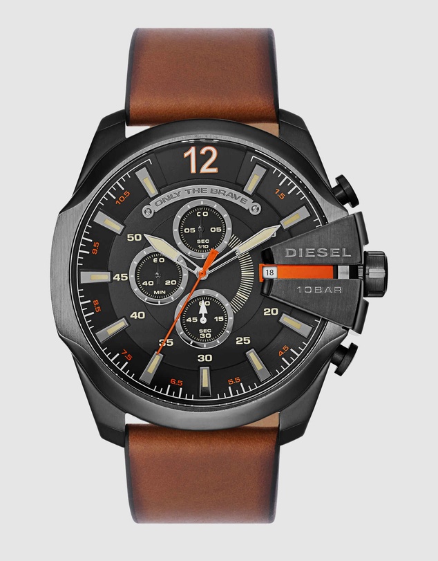 Diesel - Mega Chief Brown Chronograph Watch DZ4343