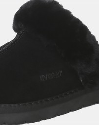 EVERAU - EverAU Ugg Muffin Slipper Suede Cow Suede Upper House Shoes