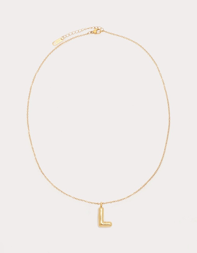 Petit Moments - Bubble Initial Necklace - All Letters