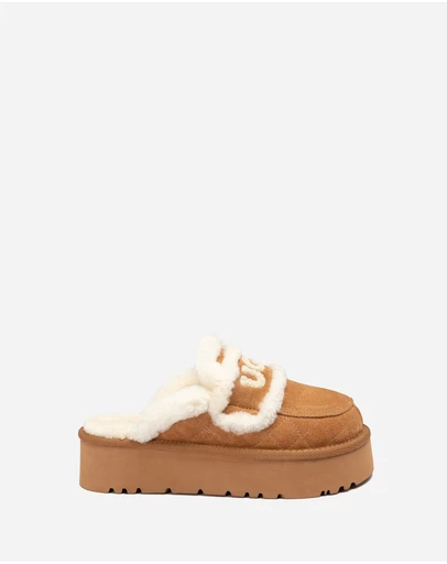 Ozwear Connection Uggs - Ugg Violet Matelasse Shearling Platform Slipper
