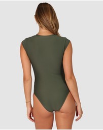 Baku Swimwear - Rococco Zip Front Surfsuit Swimwear