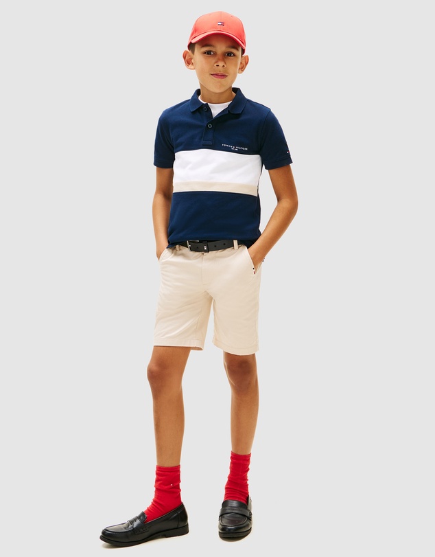 Tommy Hilfiger - Boys Regular Fit Colour-Blocked Pique Polo Shirt - Teens