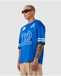 Zanerobe - Heritage Mesh Flow Tee Cobalt Blue