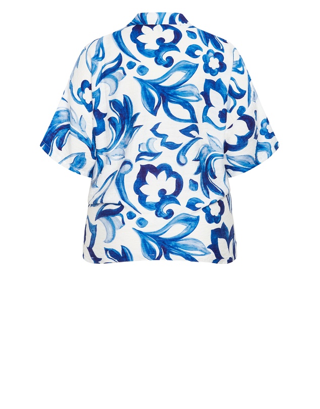 City Chic - Tie Print Shirt