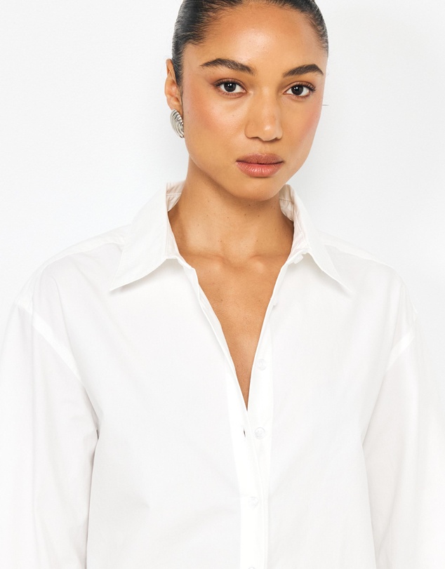 AERE - Zola Button Cinch Back Shirt