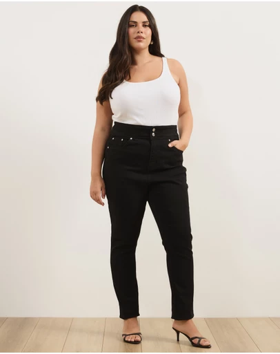 Atmos&Here Curvy - Piper Stretch Denim Skinny Jeans