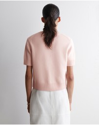 COS - Merino Wool Short-Sleeved Cardigan