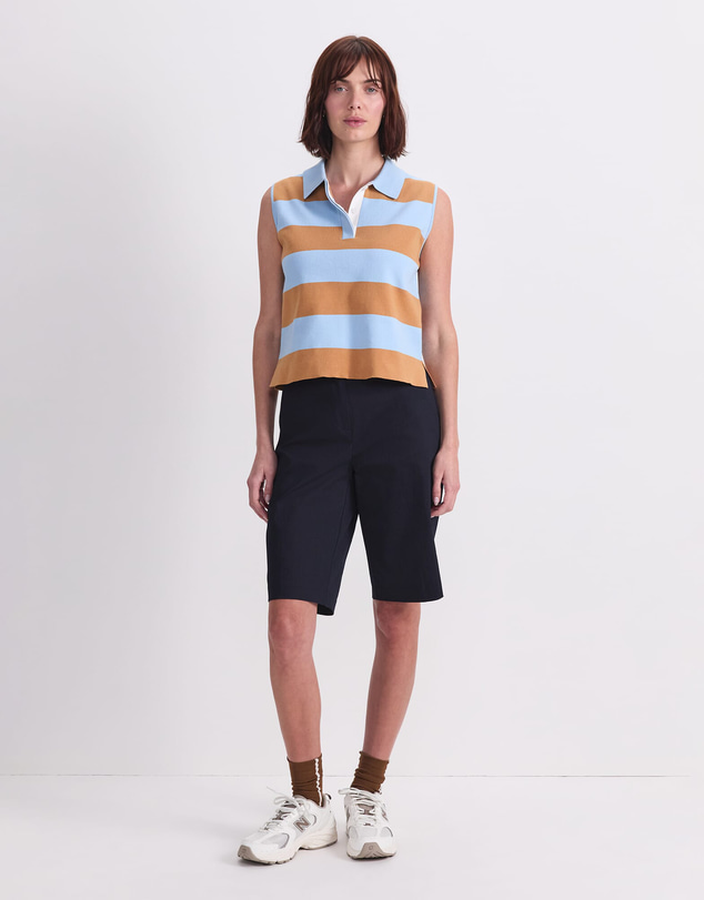Sportscraft - Knit Sleeveless Polo Tank