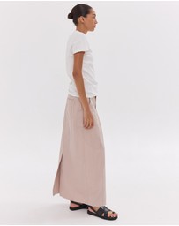 Cloth & Co. - The Long Element Skirt | Mushroom