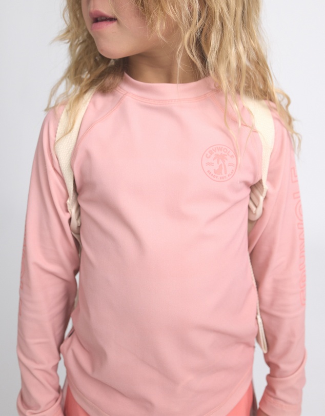 Crywolf - LONG SLEEVE RASH VEST Pink