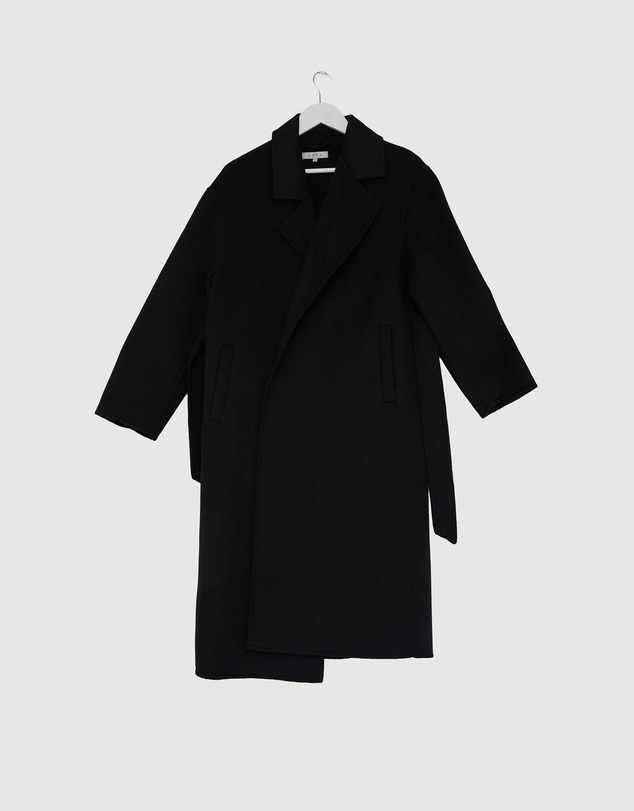 Revibe - Repaired AERE Chloe Double Faced Wool Blend Coat - AU 10