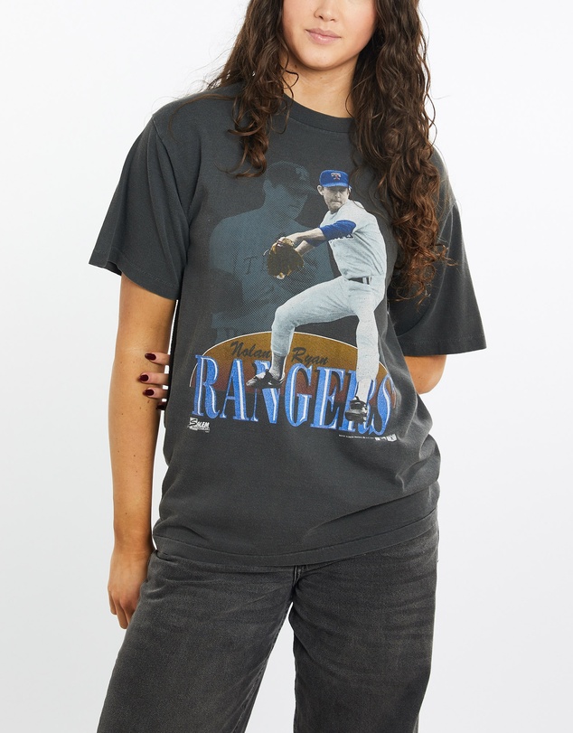 Vintage by The Real Deal - Pre Loved - Vintage 1989 MLB Texas Rangers 'Nolan Ryan' Tee